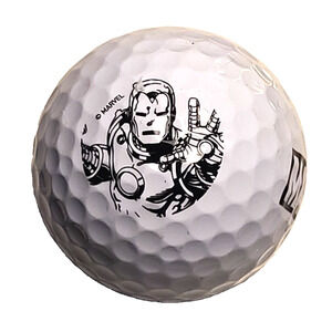 Volvik Power Soft Marvel Ironman Golf Ball White Avengers